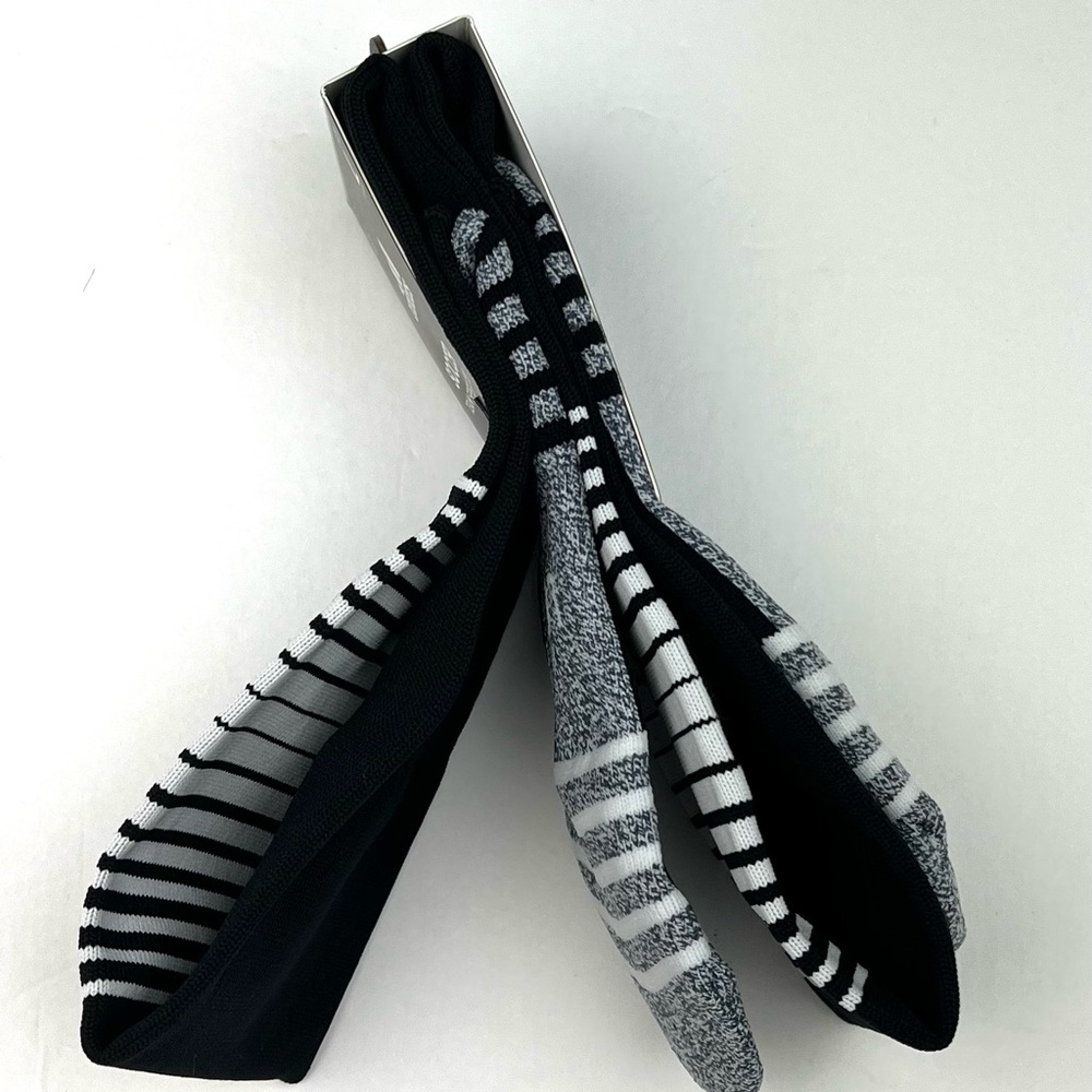 Adidas Soccer Team Speed Sock L Black White Aeroready Mens L 9-13 Women L 10-12 - Picture 3 of 4
